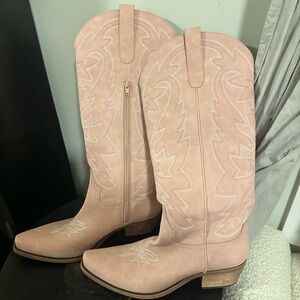 Dusty Pink Women's Cowboy Boots